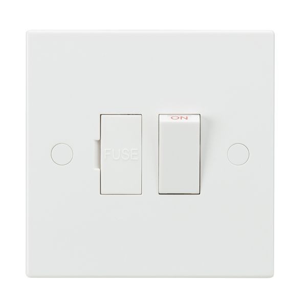 Knightsbridge SN6300 Square Edge White 13A Switched Fused Spur Unit