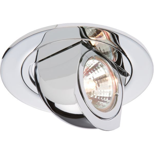 20 x Silver Chrome Fixed Downlight Fittings 12V MR16 Low Voltage 70mm Cutout 