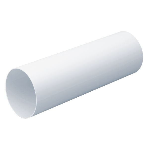 National Ventilation MONV2100-5 Monsoon 125mm White Round Pipe Sleeve Telescopic Assembly