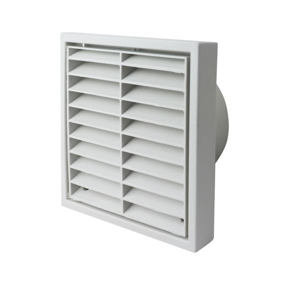 National Ventilation MONV244W-F/S 100mm Round White Fixed Grille