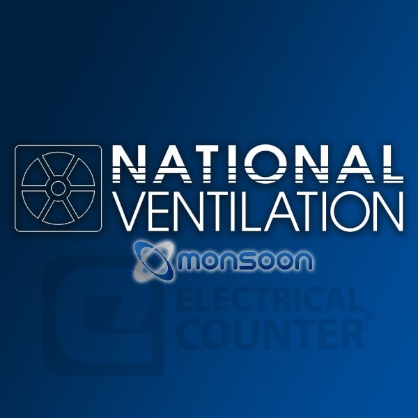 National Ventilation MONV292W Monsoon White 150mm Round Gravity Grille 175x175mm