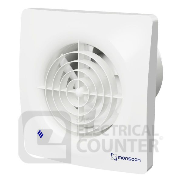 National Ventilation MONS125SA Monsoon IP45 Silence Axial Extractor Fan 125mm Standard Model