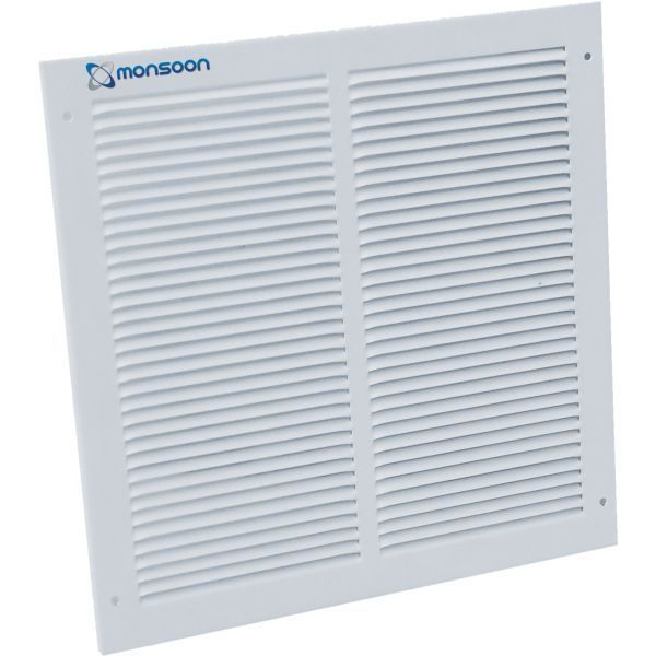 National Ventilation PSG150 Monsoon White Pressed Steel Grille 150mm 193 x 193mm 