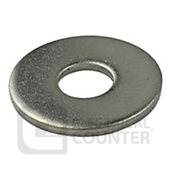 Olympic 086-195-012 BZP Steel Mudguard Repair Washers M6 25mm (100 Pack, 0.04 each)