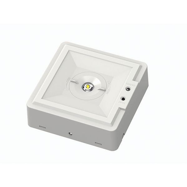 Ovia OVEM12210WHST Sibex White IP20 3W 159lm 6500K Square Non-Maintained 3 Hour Emergency Ceiling Light