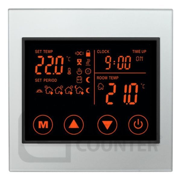 White HV100 16A Touch Boiler Thermostat V2