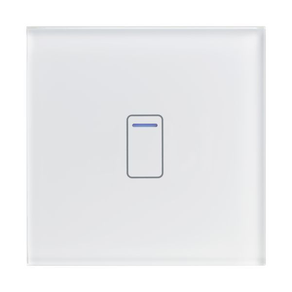 Retrotouch 01450 Crystal+ White 1 Gang 800W 2 Way Smart Wi-Fi Touch LED Light Switch