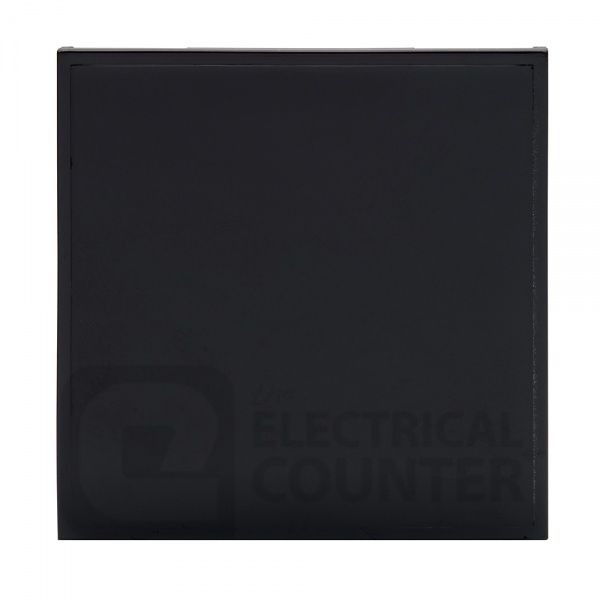 Black 50mm x 50mm Euro Module Blank Plate