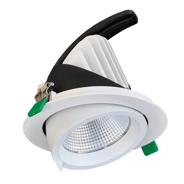 Saturn White Adjustable LED Downlight 12W 3000K Warm White