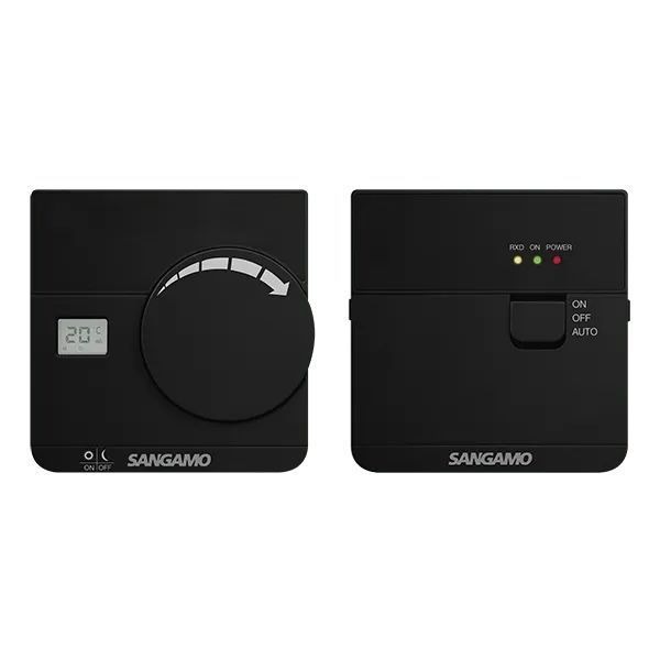 Sangamo CHPRSTATDRFB Choice Plus Black Wireless Digital Room Thermostat