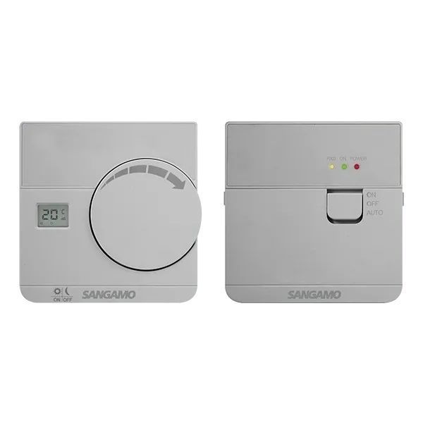 Sangamo CHPRSTATDRFS Choice Plus Silver Wireless Digital Room Thermostat