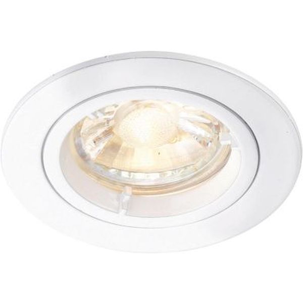Saxby 76006 Cast White IP20 50W 70mm GU10 Dimmable Downlight