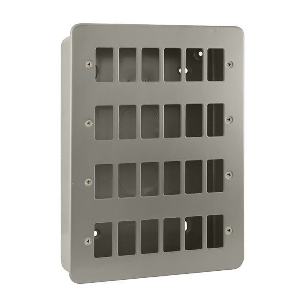 Click CL20524 Essentials Metal Clad 24 Gang GridPro Frontplate and Back Box