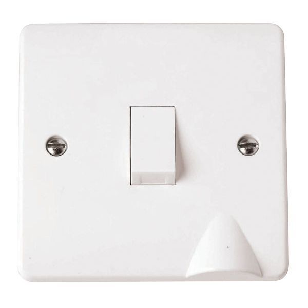 Click CMA022 Polar White Mode 20A 2 Pole Flex Outlet Plate Switch