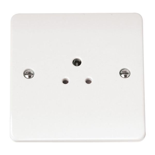 Click CMA039 Polar White Mode 2A Round Pin Socket Outlet 