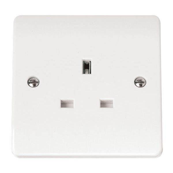 Click CMA630 Polar White Mode 1 Gang 13A 2 Earth Unswitched Socket