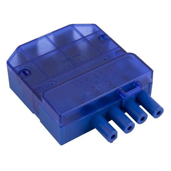 Female 4 Pole Push Fit Click Flow Connector with Loop 20A