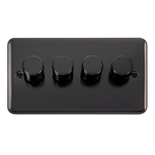 Watch a video of the Click DPBN164 Deco Plus Black Nickel 4 Gang 2 Way 100W LED Dimmer Switch