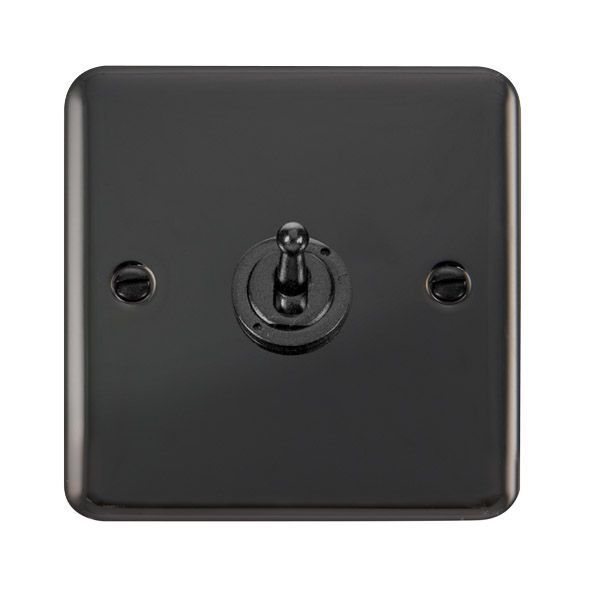 Watch a video of the Click DPBN421 Deco Plus Black Nickel 1 Gang 2 Way 10AX Dolly Toggle Switch