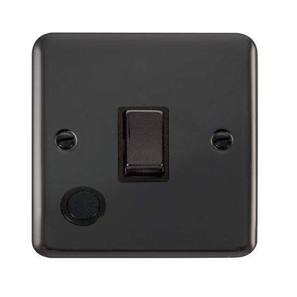 Click DPBN522BK Deco Plus Black Nickel Ingot 20A 2 Pole Flex Outlet Switch - Black Insert