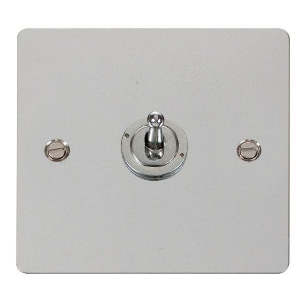 Click FPCH421 Define Polished Chrome 1 Gang 10AX 2 Way Toggle Plate Switch 