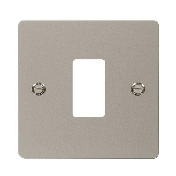 Click FPPN20401 GridPro Pearl Nickel 1 Gang Define Front Plate