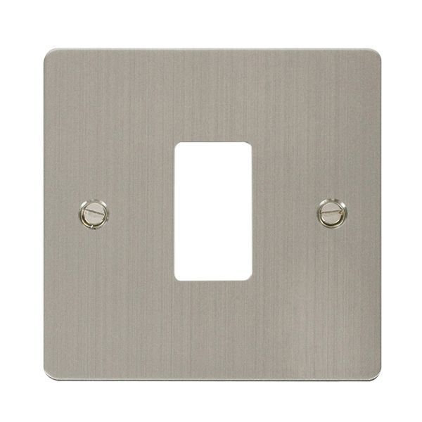 Click FPSS20401 GridPro Stainless Steel 1 Gang Define Front Plate
