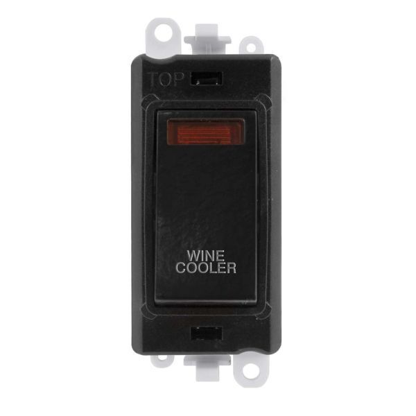 Click GM2018NBK-WC GridPro Black 20AX 2 Pole Neon WINE COOLER Switch Module - Black Insert