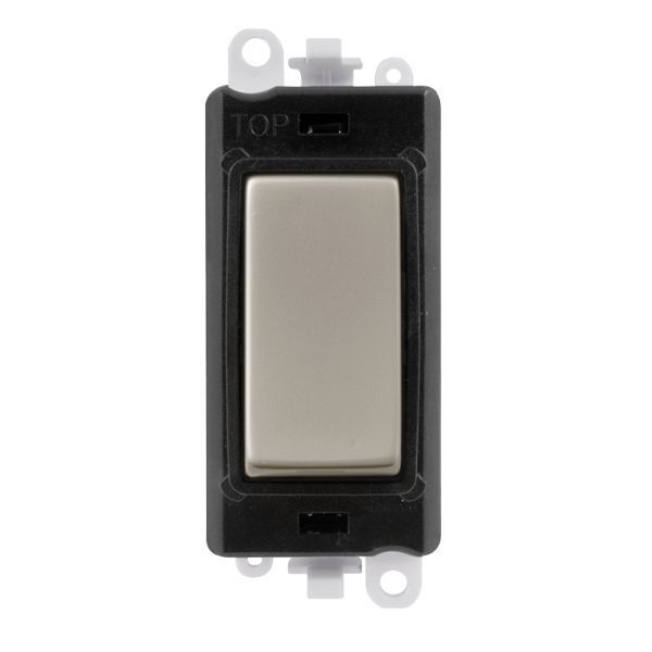 Click GM2028BKPN GridPro Pearl Nickel 20AX Intermediate Switch Module - Black Insert