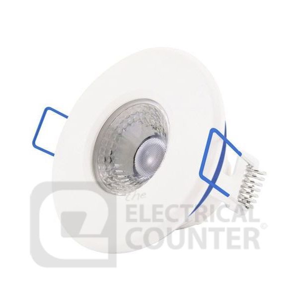 Click Inceptor Nano Satin Chrome LED Downlight 4.8W Dimmable IP65 Fixed 