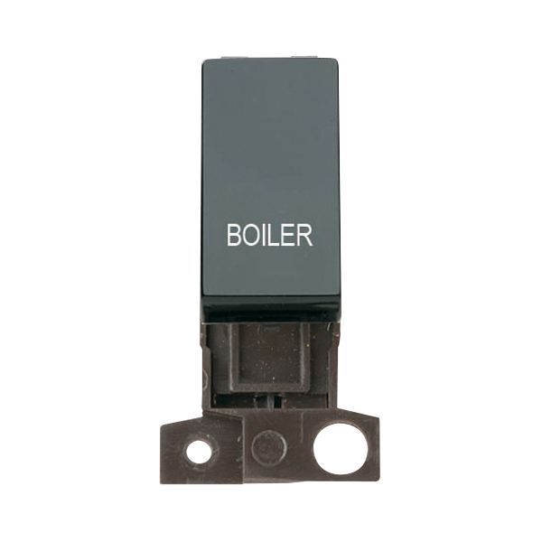 Click MD018BK-BL MiniGrid Black Ingot 13A 10AX 2 Pole BOILER Switch Module