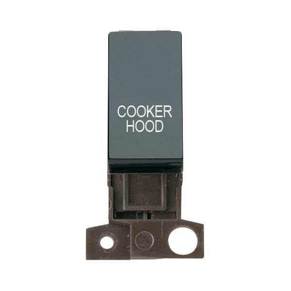 Click MD018BK-CH MiniGrid Black Ingot 13A 10AX 2 Pole COOKER HOOD Switch Module
