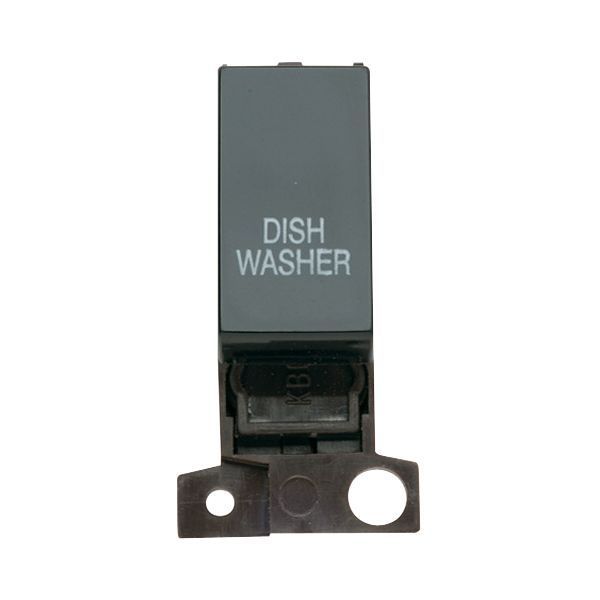 Click MD018BK-DW MiniGrid Black Ingot 13A 10AX 2 Pole DISHWASHER Switch Module