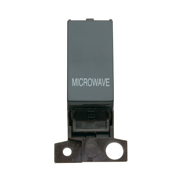 Click MD018BK-MW MiniGrid Black Ingot 13A 10AX 2 Pole MICROWAVE Switch Module