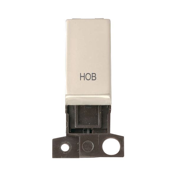 Click MD018PN-HB MiniGrid Pearl Nickel Ingot 13A 10AX 2 Pole HOB Switch Module
