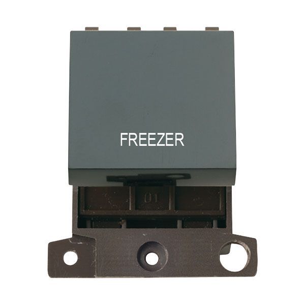 Click MD022BK-FZ MiniGrid Black Ingot 20A Twin Width 2 Pole FREEZER Switch Module