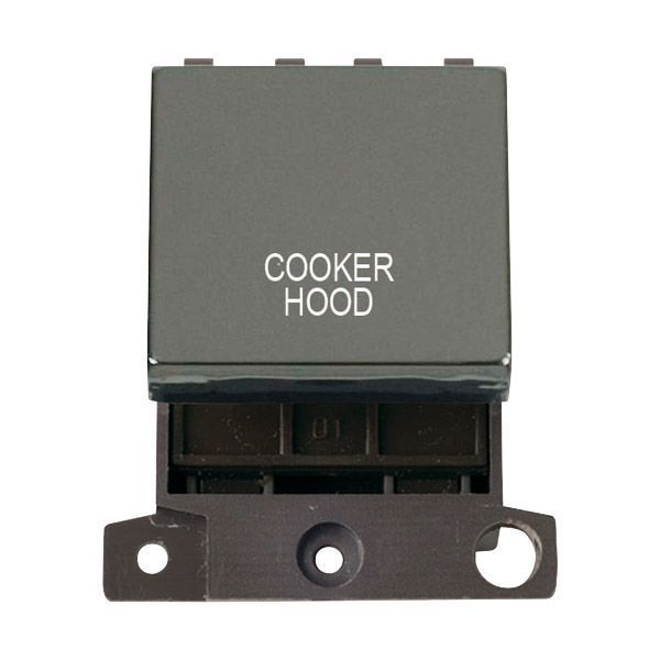 Click MD022BN-CH MiniGrid Black Nickel Ingot 20A Twin Width 2 Pole COOKER HOOD Switch Module