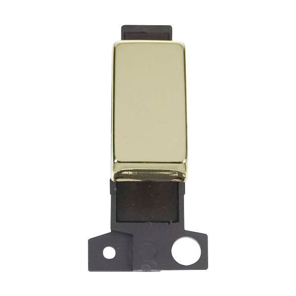 Click MD075BR MiniGrid Polished Brass Ingot 10A 3 Position Retractive Switch Module