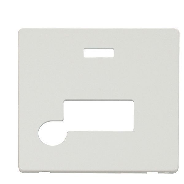 Click SCP153MW Matt White Definity Screwless 13A Flex Outlet Neon Fused Spur Unit Cover Plate