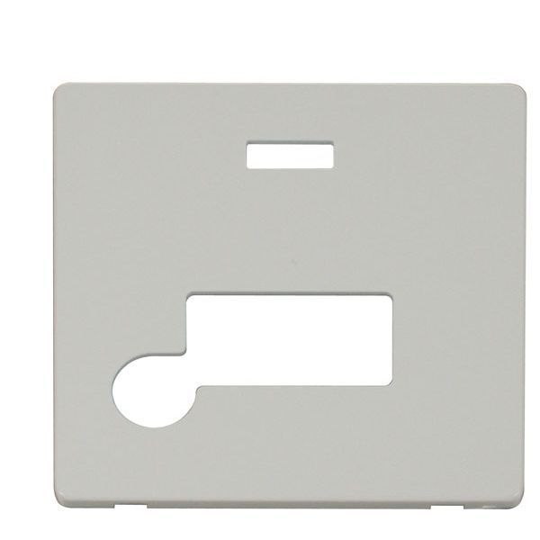 Click SCP153PW Polar White Definity Screwless 13A Flex Outlet Neon Fused Spur Unit Cover Plate