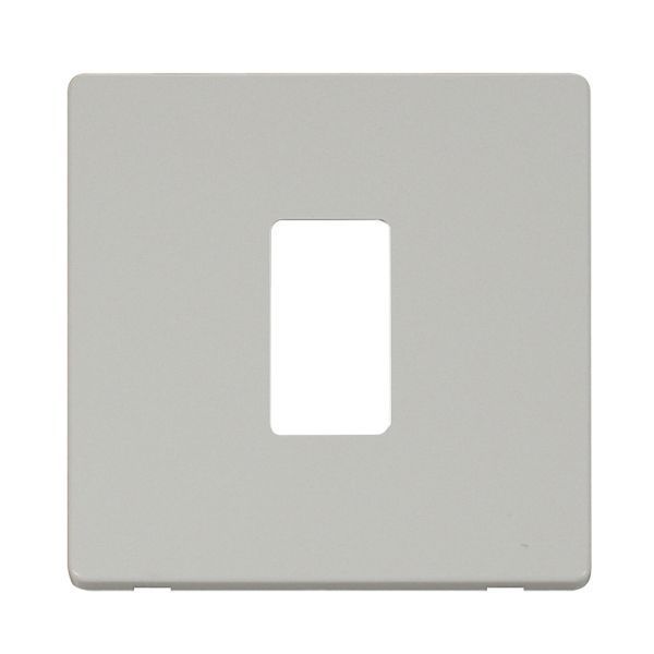 Click SCP20401PW GridPro White Screwless 1 Gang Definity Front Plate