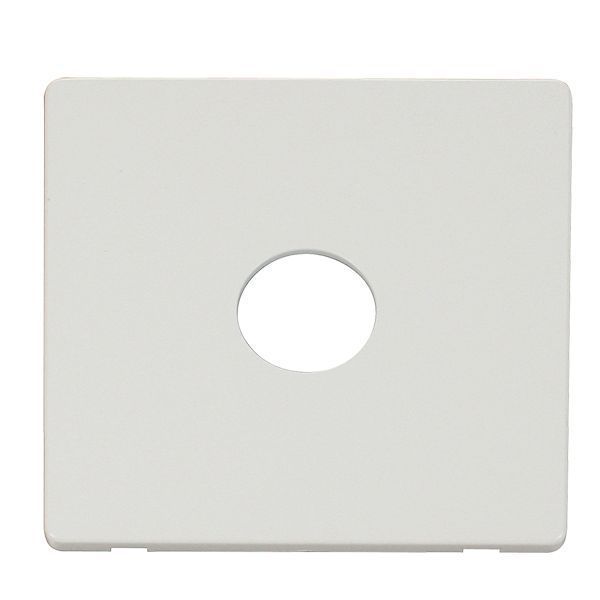 Click SCP221MW Matt White Definity Screwless 1 Gang Toggle Switch Cover Plate