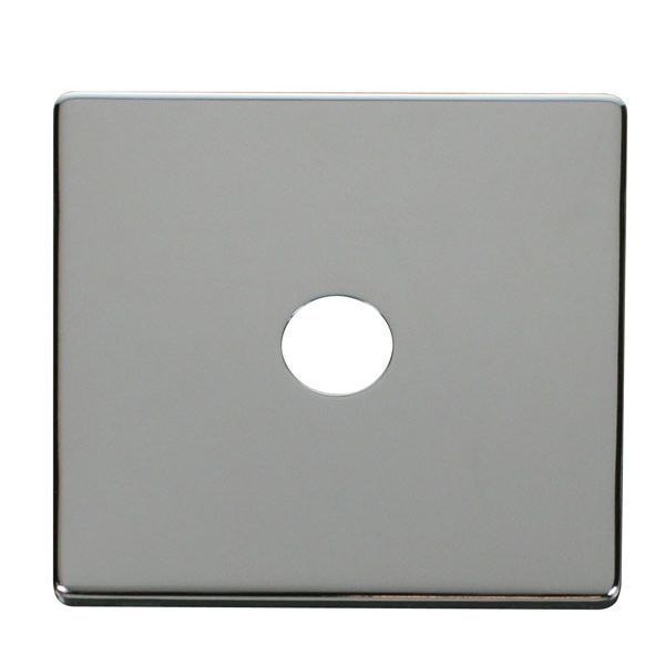 Click SCP231CH Polished Chrome Definity Screwless 1 Gang Co-Axial Satellite Socket Cover Plate