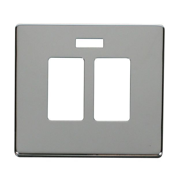 Click SCP324CH Polished Chrome Definity Screwless Sink or Bath Switch Cover Plate
