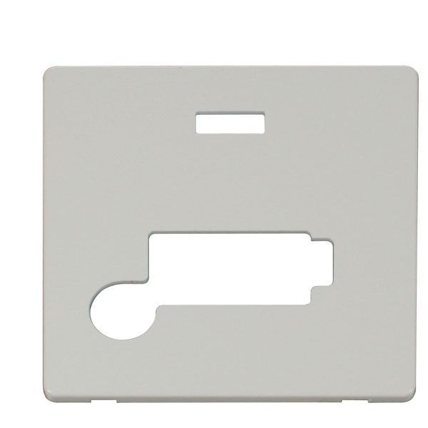 Click SCP353PW Polar White Definity Screwless 13A Flex Outlet Neon Lockable Fused Spur Unit Cover Plate