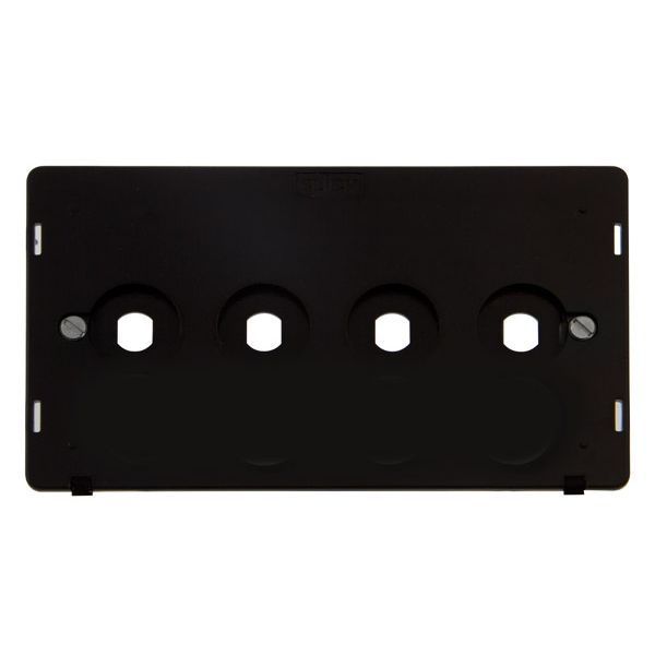Click SIN144PL White Definity 4 Gang 4 Aperture Unfurnished Dimmer Plate Insert