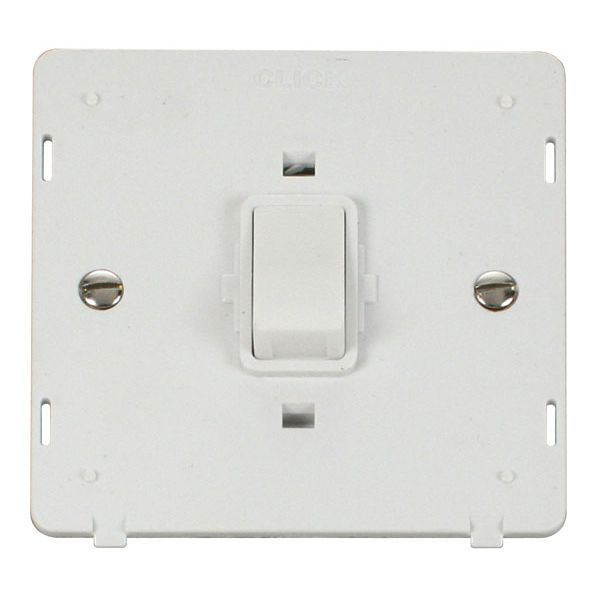 Click SIN622PW White Definity 20A 2 Pole Plate Switch Insert - White Insert