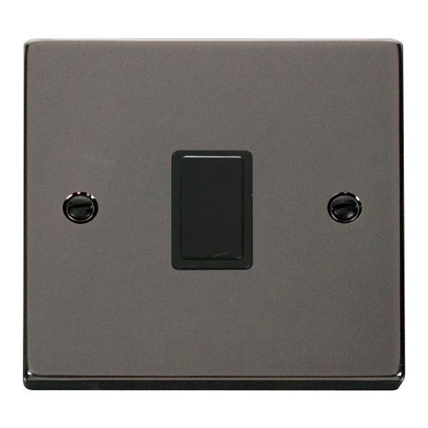 Click VPBN622BK Deco Black Nickel 20A 2 Pole Switch - Black Insert