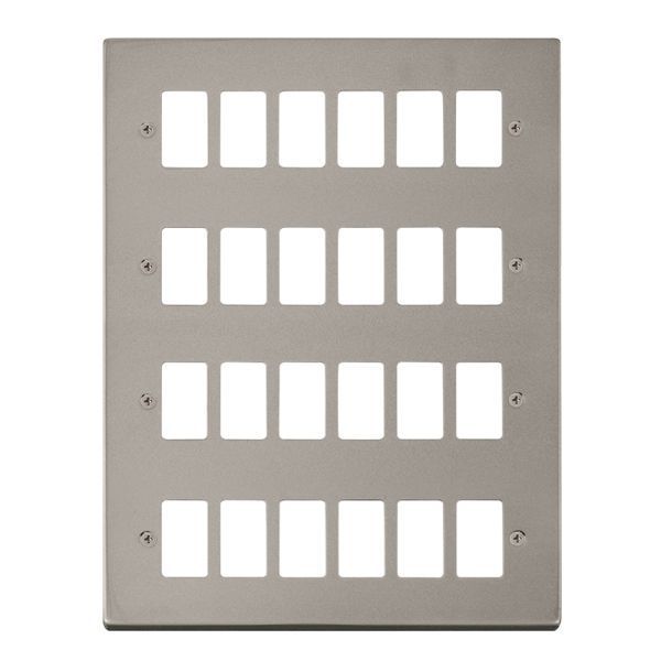 Click VPPN20524 GridPro Pearl Nickel 24 Gang Deco Range Front Plate