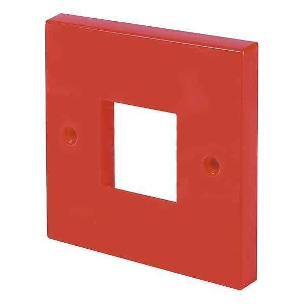 Click WA402RD MiniGrid Red 1 Gang 2 Aperture Unfurnished Front Plate